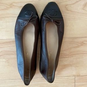 Brown Chanel Flats